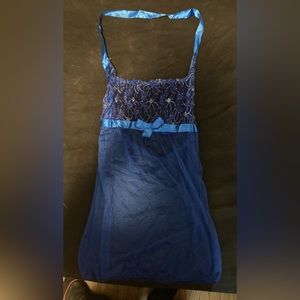 Blue Lace Baby Doll Lingerie